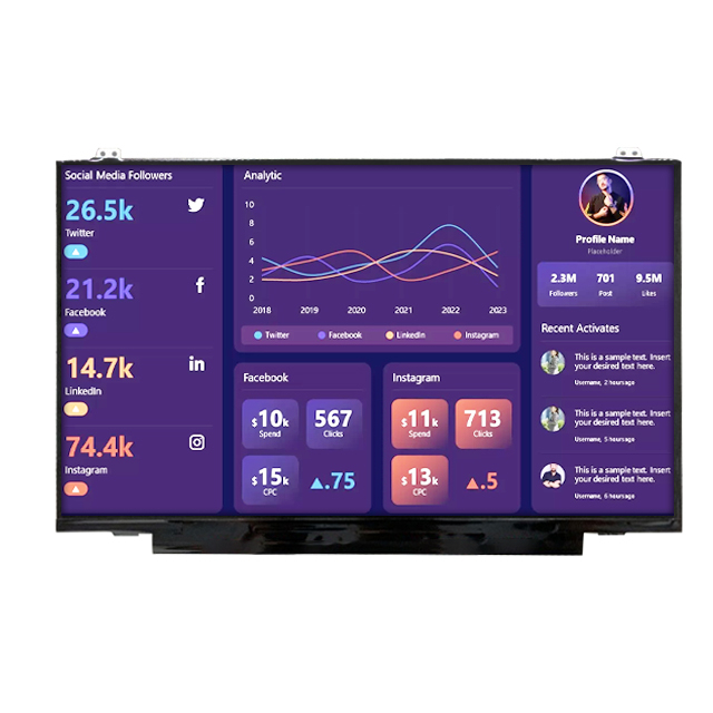 G140XTN01.0 TFT-LCD-Anzeigemodul 14 Zoll