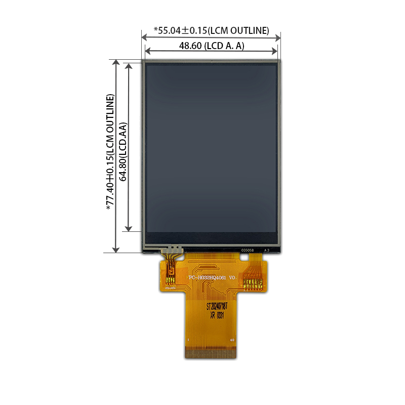 M&agrave;n h&igrave;nh LCD 3,2 inch với cảm ứng điện trở 240&times;320 40pinSPI/MCU giao diện M&ocirc;-đun LCD TFT-LCD